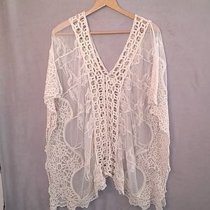 Vivid Importers of NY Plus Boho Lace Top